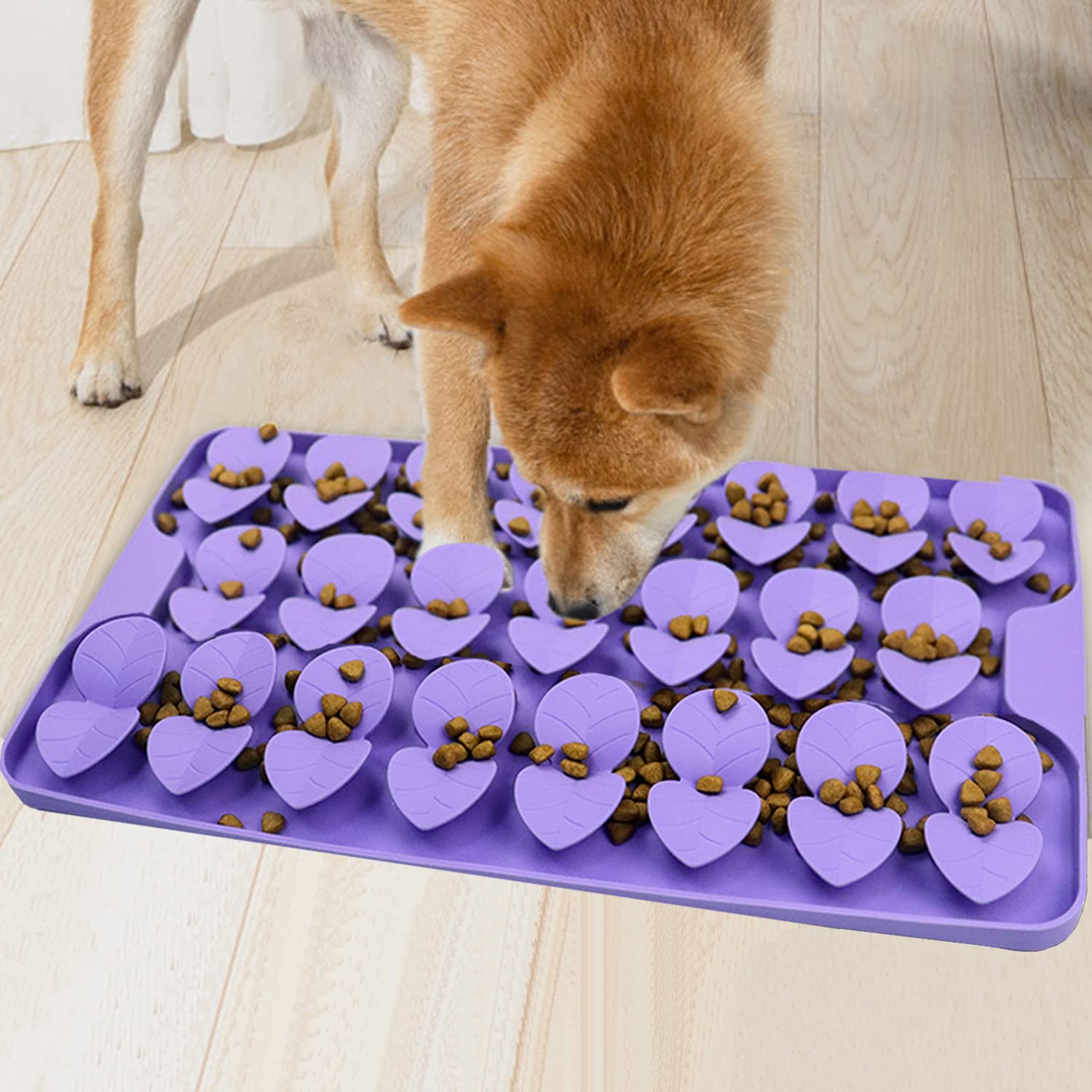 Femont Snuffle Mat for Medium Dogs,Silicone Slow Feeder Lick Mat