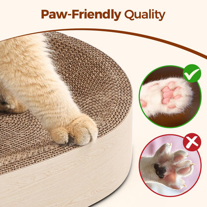 ComSaf Cat Scratching Board Cat Scratcher Bed for Indoor Bed