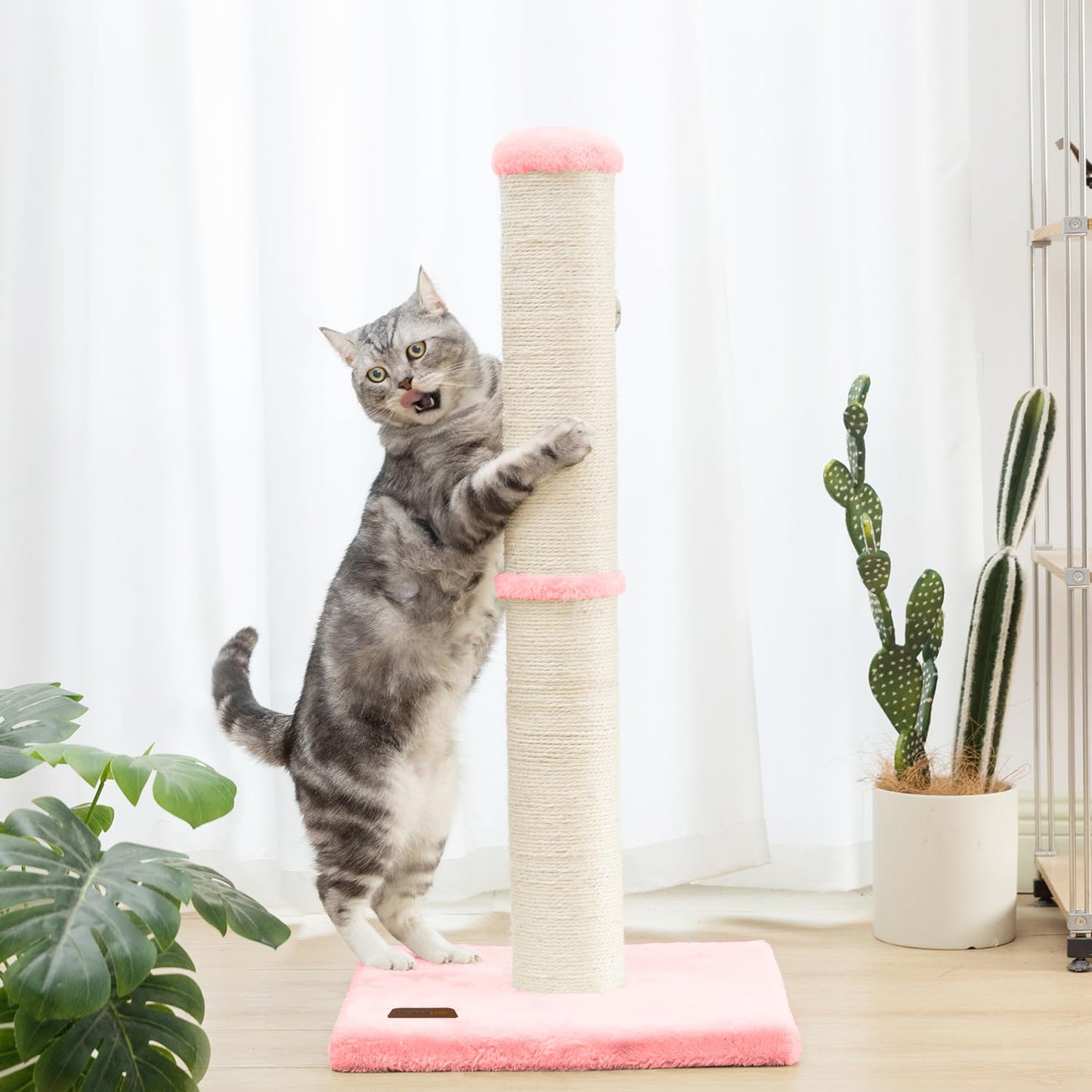 Karolpar Cat Scratching Post with Natural Sisal Rope Large Tree
