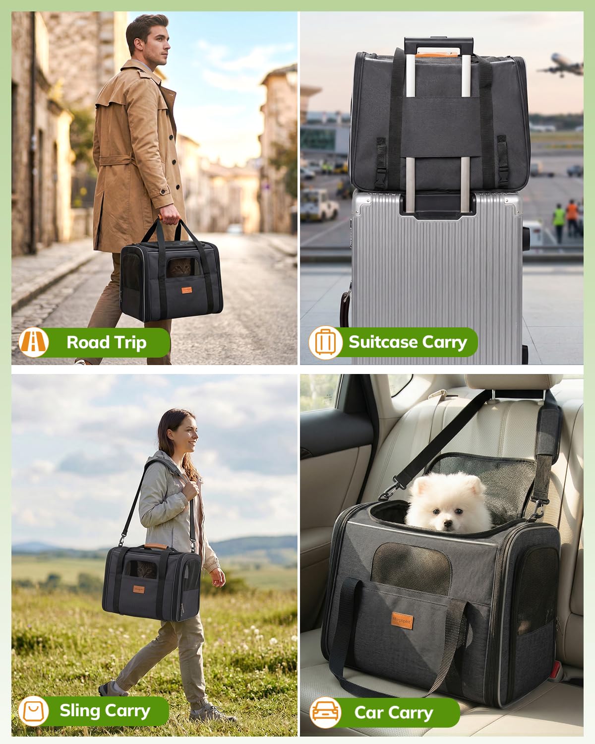 Morpilot Cat Carrier Cat Carrier Soft for Medium or Large Carriers