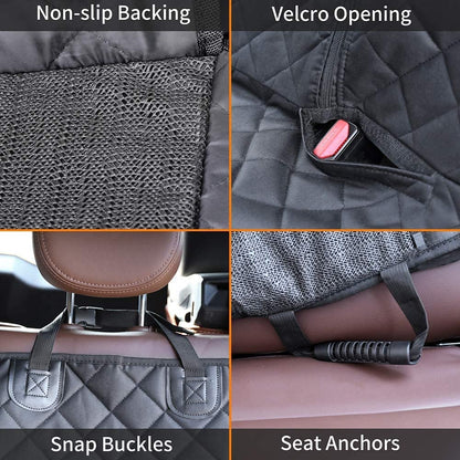 JSTHT Dog Car Seat Cover for Back Seat Waterproof Bench Seat Cover