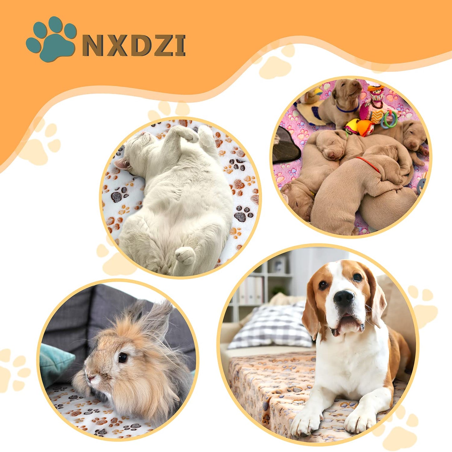 Dog Blankets for Medium Large Dogs, 3 Pack Dog Blanket Washable Crate