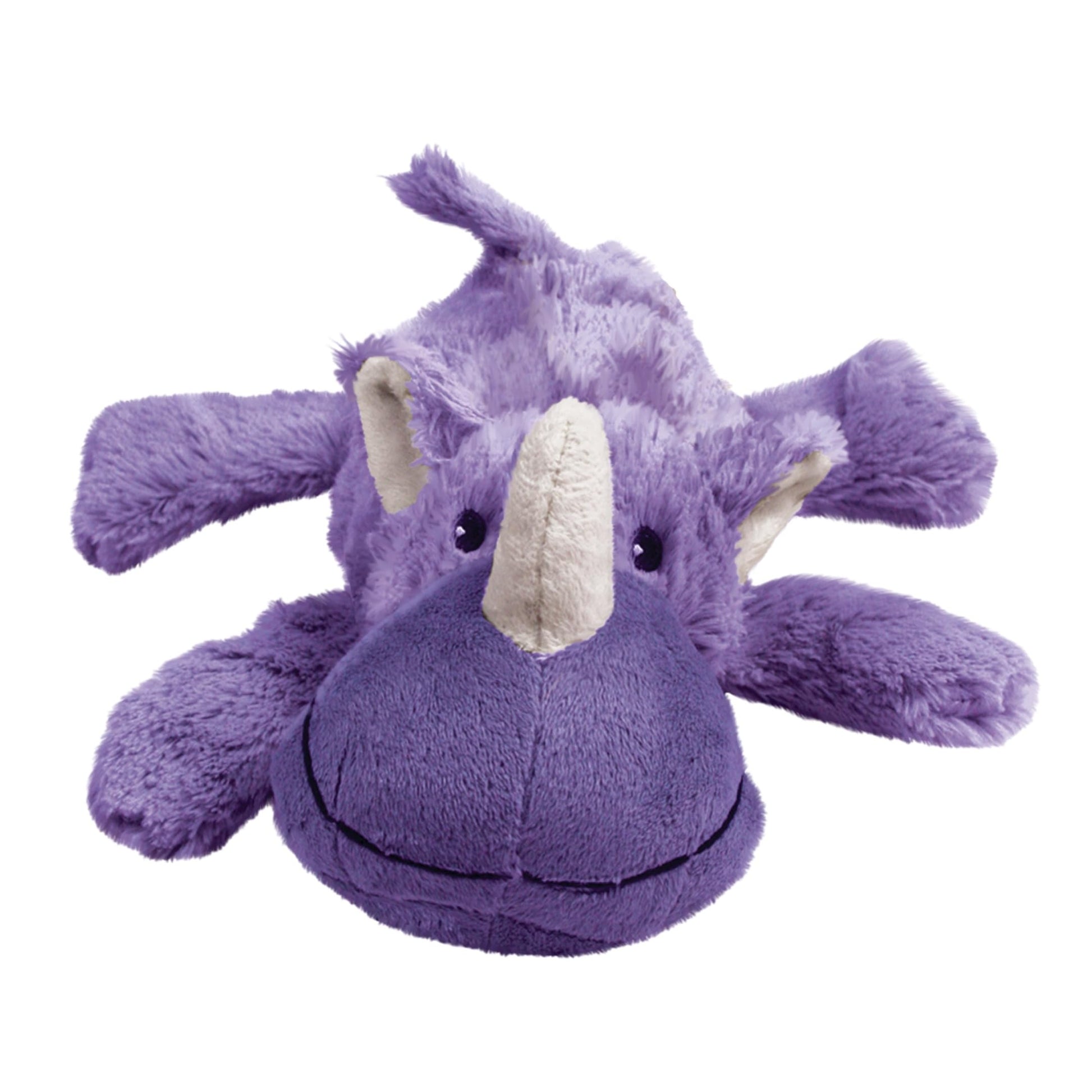 KONG Cozie Rosie Rhino Indoor Cuddle Squeaky Plush Dog Toy
