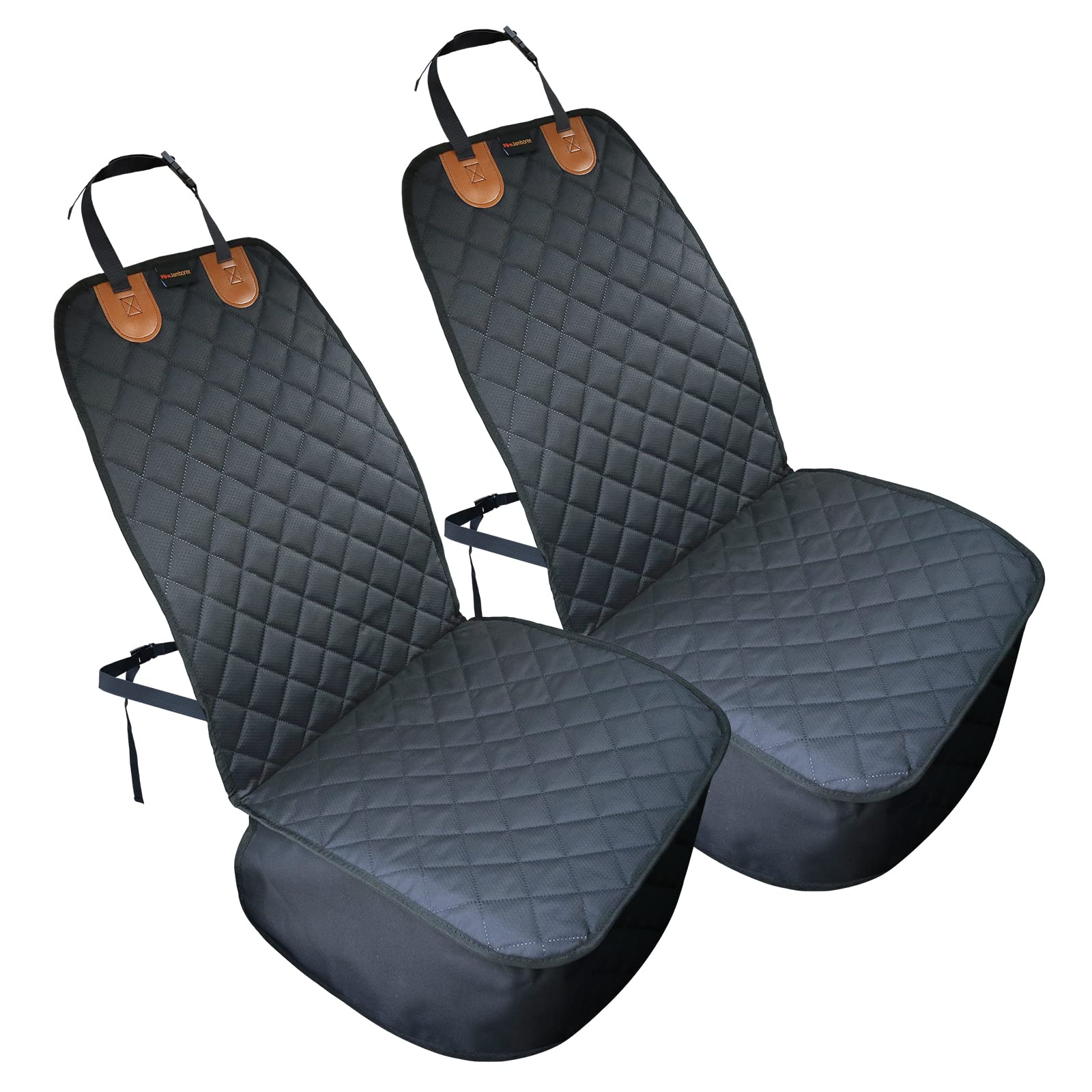 Paw Jamboree 2PCS Dog Car Front Seat Covers Scratch-Proof Pet Car Seat