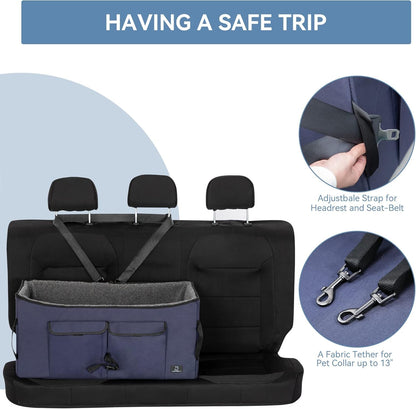 A 4 Pet Dog Car Seat for Medium/Large Dog or 2 Small Dogs, Seat