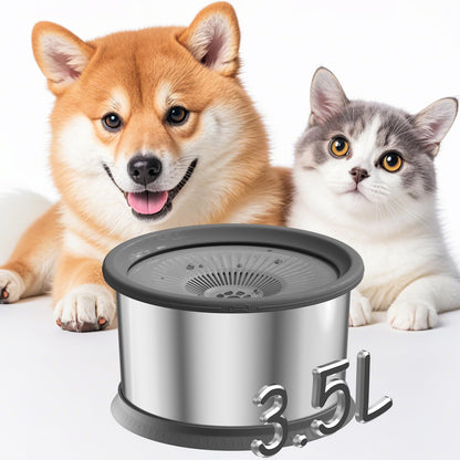 Dog Water Bowl No Spill Stainless Steel Water Bowl for Dogs No Mat