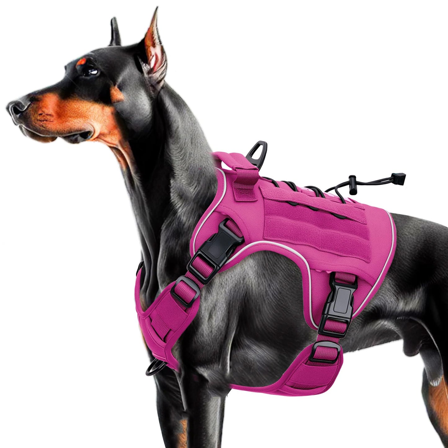 Bruvoalon Heavy-Duty Tactical Dog Harness for Large Dogs, No Harness