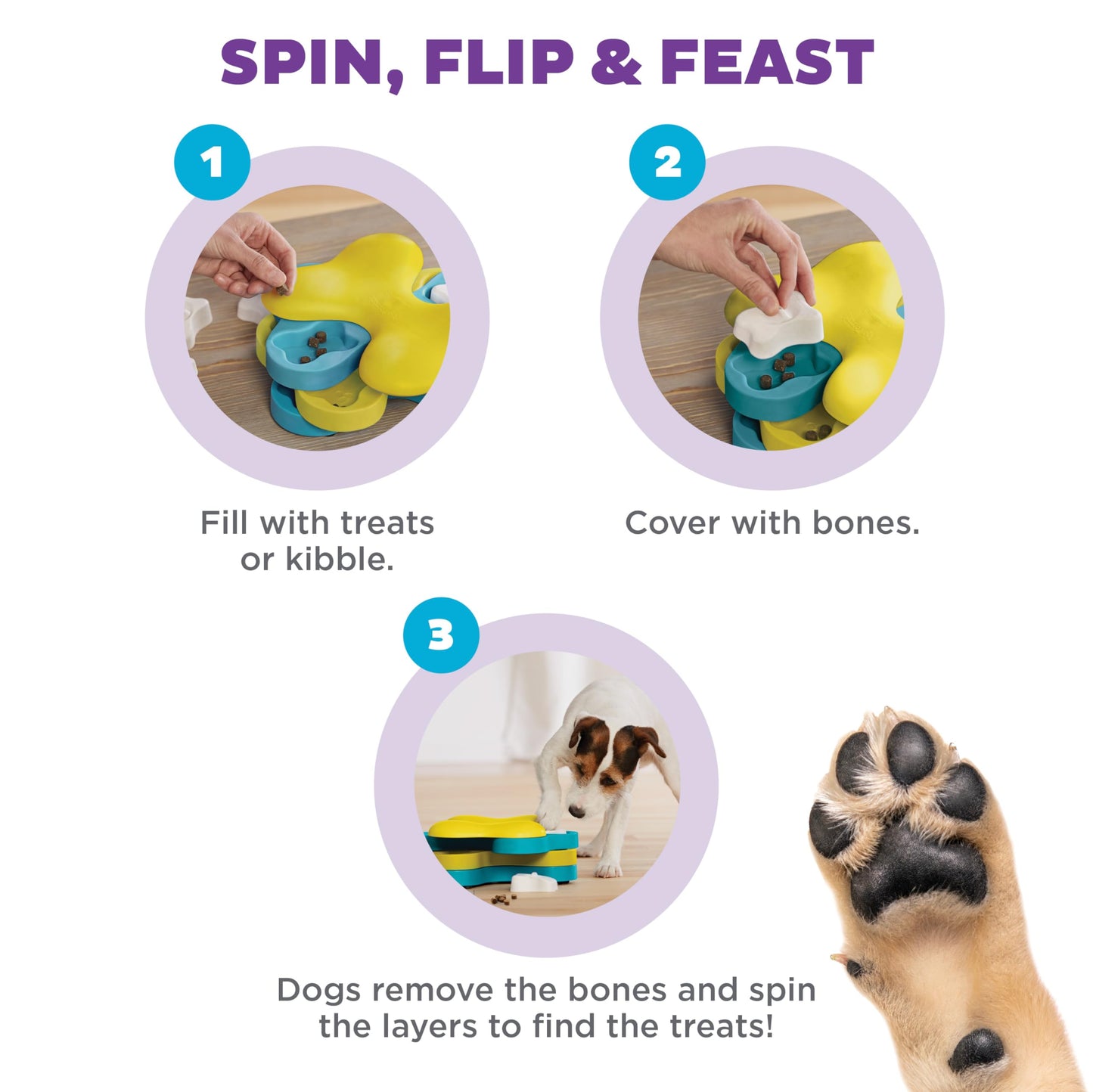 Outward Hound by Nina Ottosson Dog Tornado Interactive Treat Puzzle