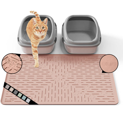 Cat Litter Mat Large Trapping Mat Silicone Rubber 31.5x23.6 Mat