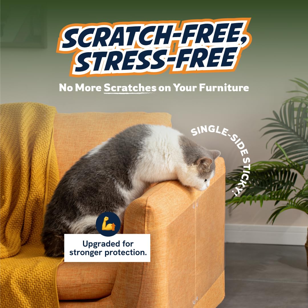 12 Pack Cat Scratch Furniture Protector Sheets Clear Couch Furniture