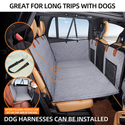 YJGF Back Seat Extender,Dog Seat Cover for Back Seat,Hard Bottom Seat