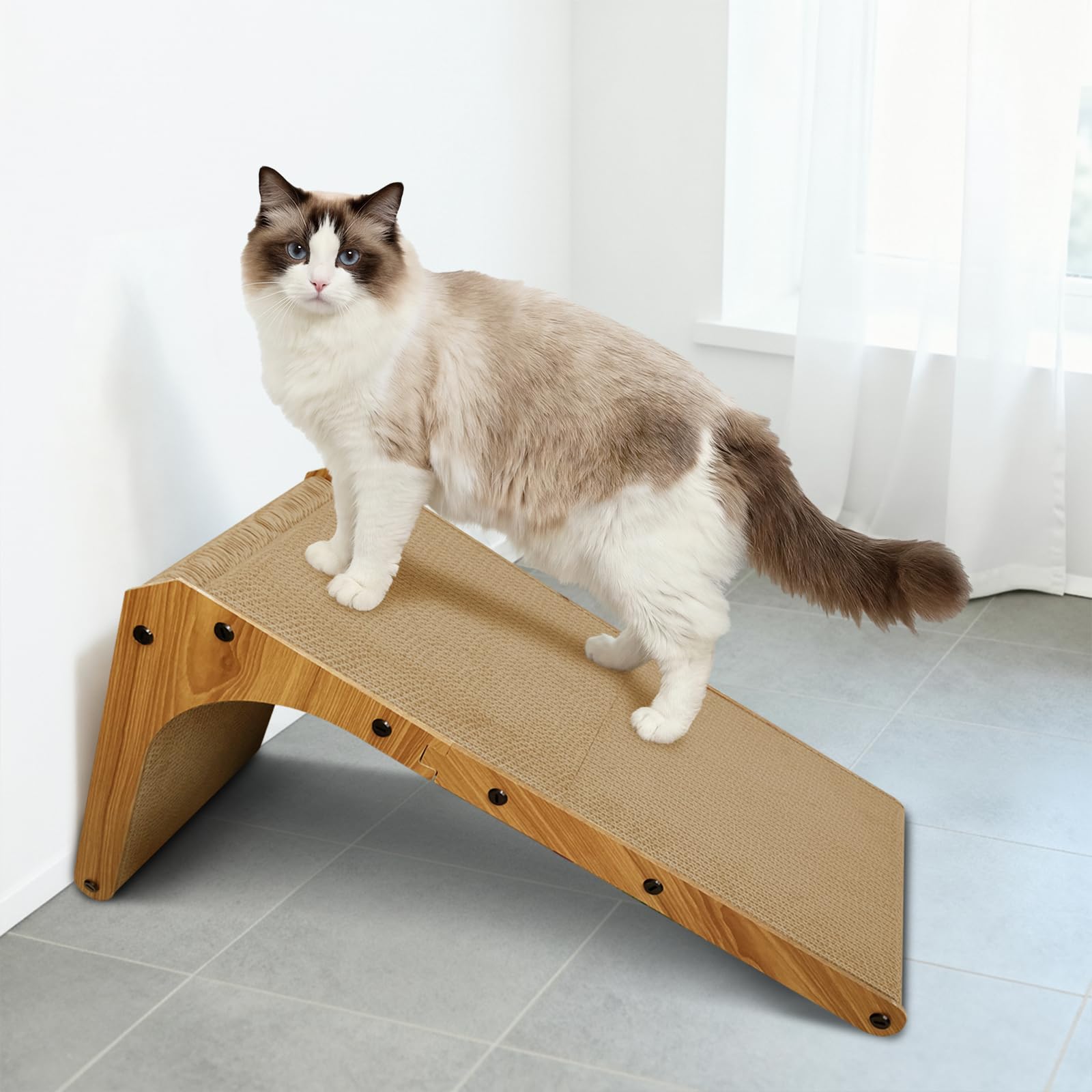 AGYM Cat Scratcher, L Shape Cat Scratching Pad for Indoor Pad