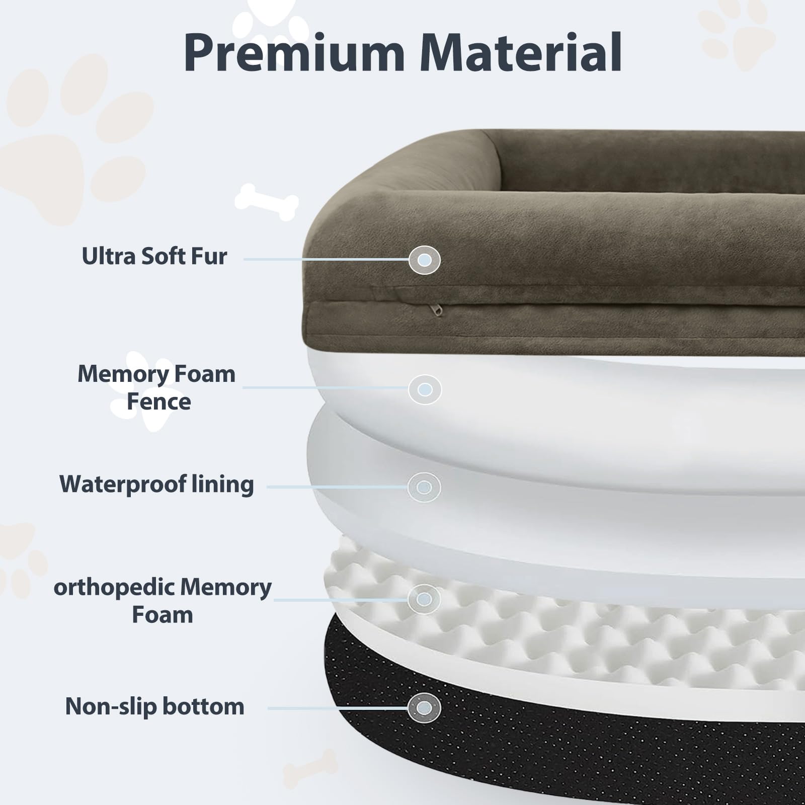 WNPETHOME Human Dog Bed for Adult, Washable Dog Couch with Bed