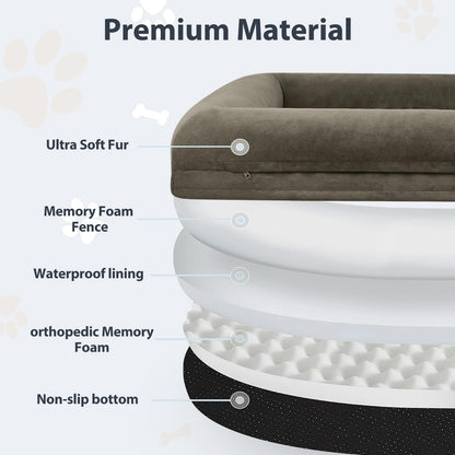 WNPETHOME Human Dog Bed for Adult, Washable Dog Couch with Bed