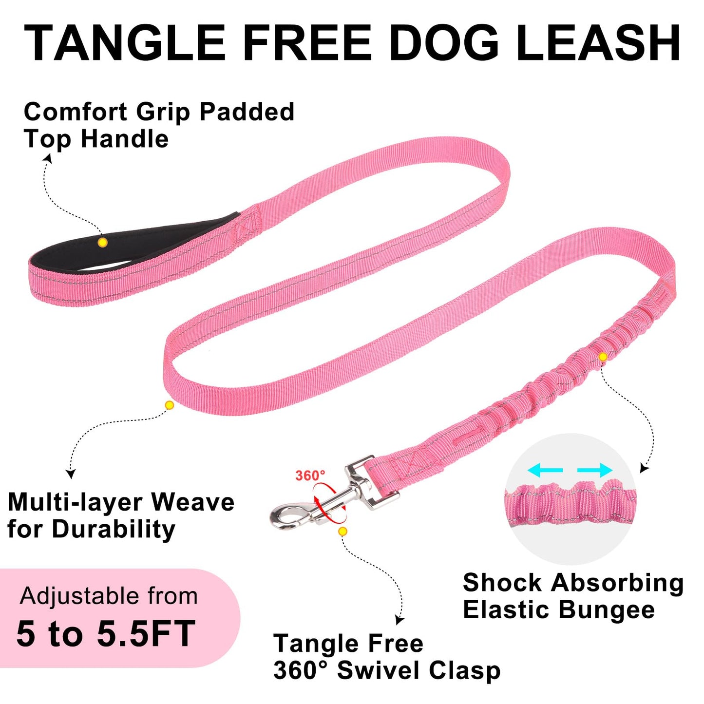 BEAUTYZOO Dog Harness Small Sized Dogs,2.0 Upgraded No Pull Leash