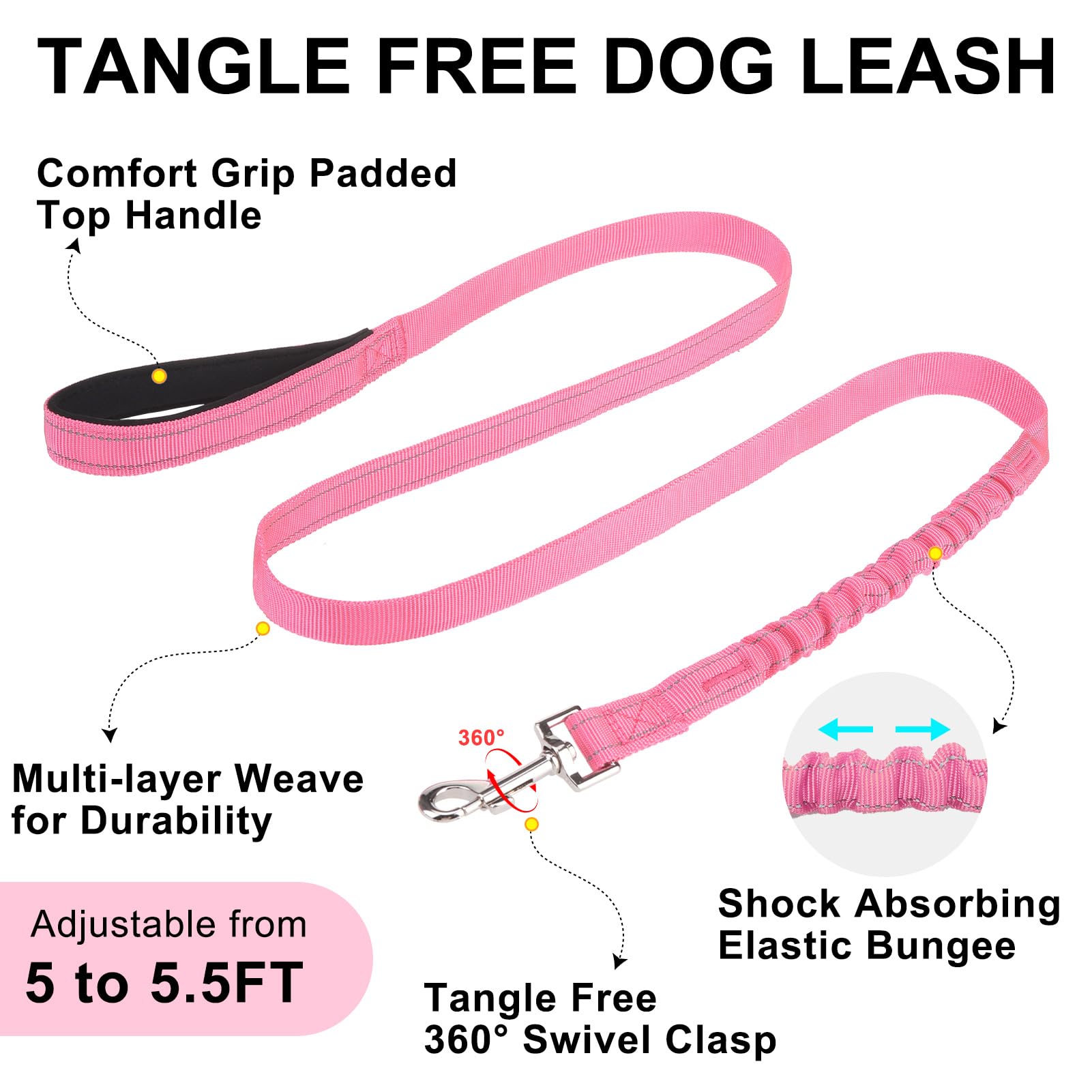 BEAUTYZOO Dog Harness Small Sized Dogs,2.0 Upgraded No Pull Leash