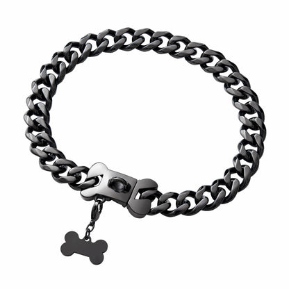 Cuban Link Heavy Duty Dog Collar, Wide Stainless Steel Luxury Collar