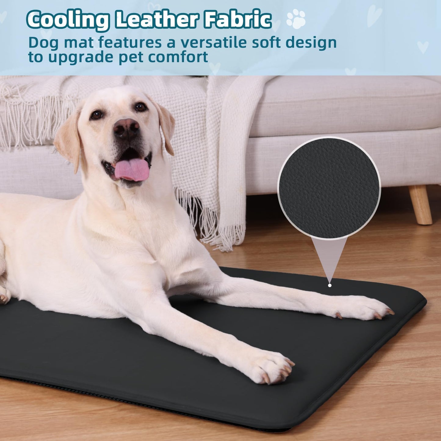 WAYIMPRESS Large Dog Crate Pad Bed, Waterproof Pet Bed