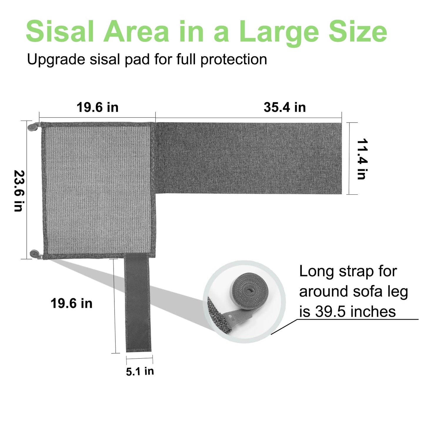 Cat Scratch Couch Protector,23.6" L*19.6" W Scratching Furniture