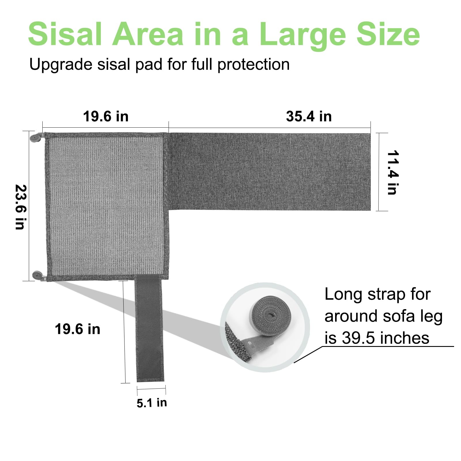 Cat Scratch Couch Protector,23.6" L*19.6" W Scratching Furniture