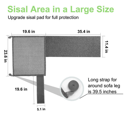 Cat Scratch Couch Protector,23.6" L*19.6" W Scratching Furniture