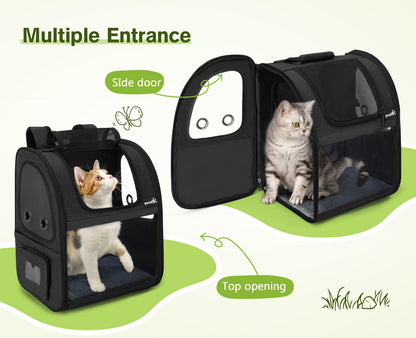 Pecute Pet Carrier Backpack, Dog Carrier Backpack, Expandable Bag