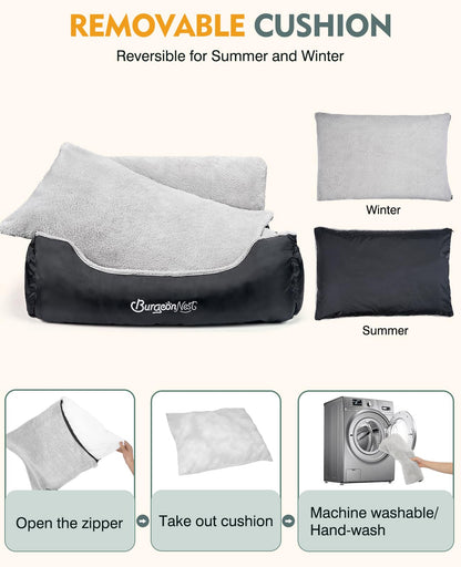 BurgeonNest Dog Car Seat for Medium/Large Dogs Under Soft Pet Car Seat