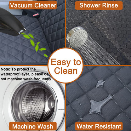 Paw Jamboree 2PCS Dog Car Front Seat Covers Scratch-Proof Pet Car Seat
