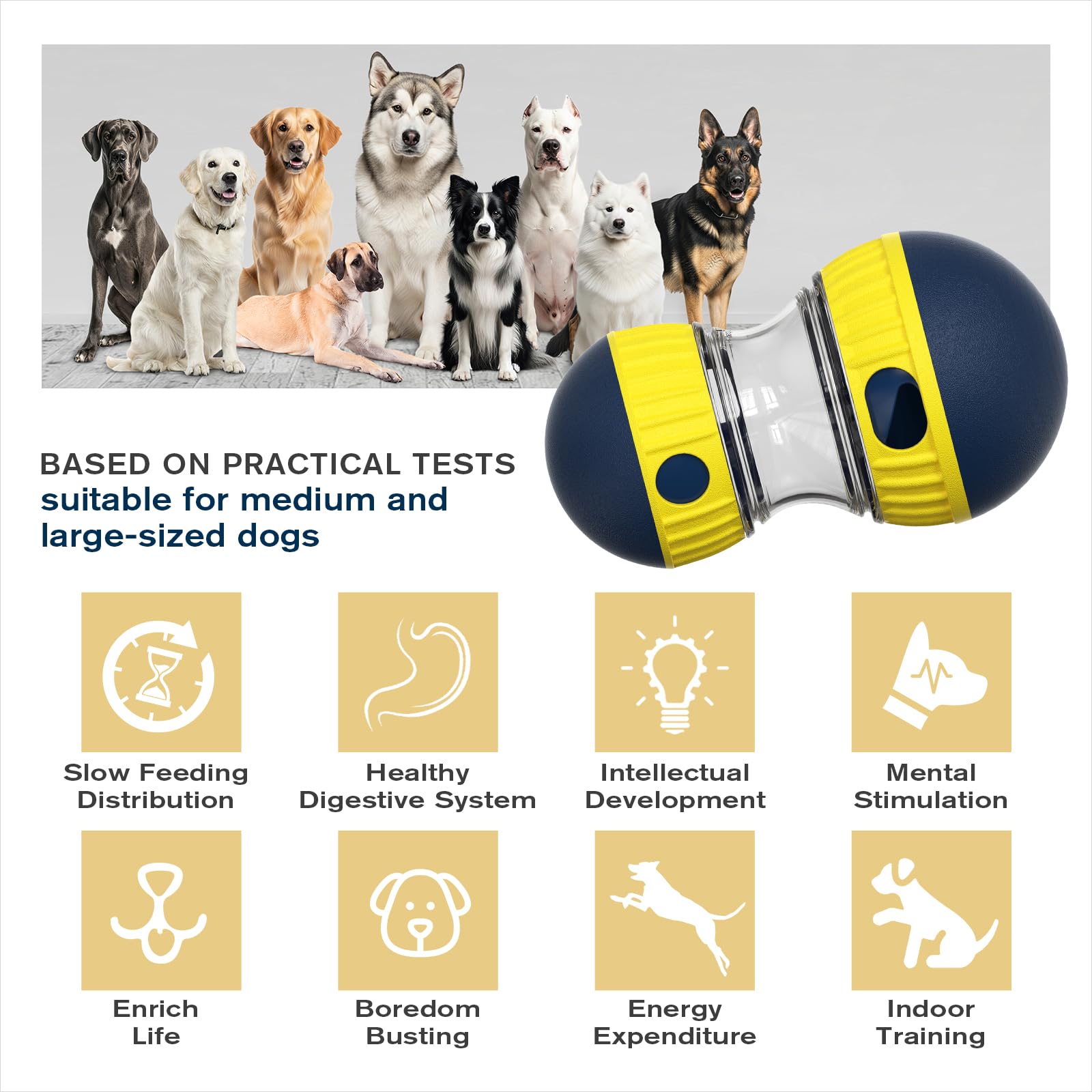 TLKNG Extra-Large Size Dog Enrichment Toy for Medium/Large Dispenser