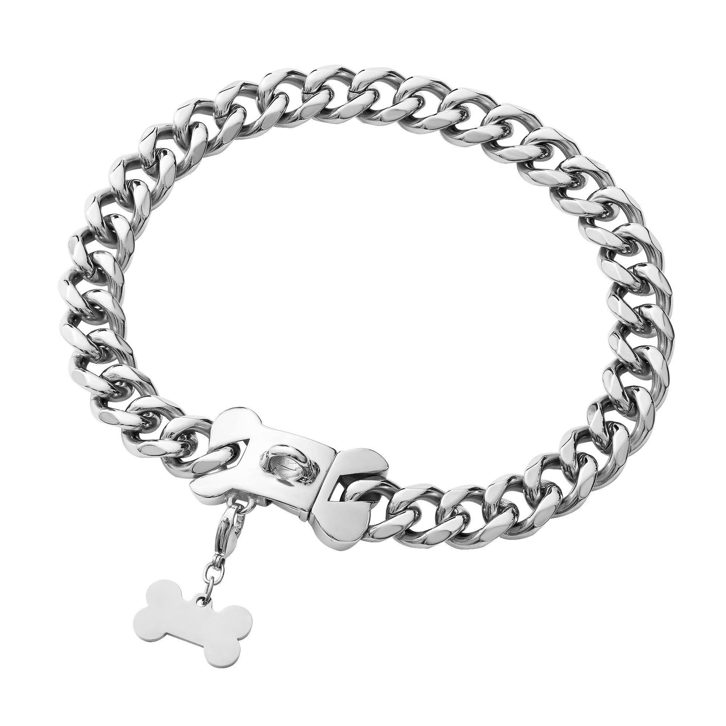 Stainless Steel Cuban Link Heavy Duty Necklace Dog Collar