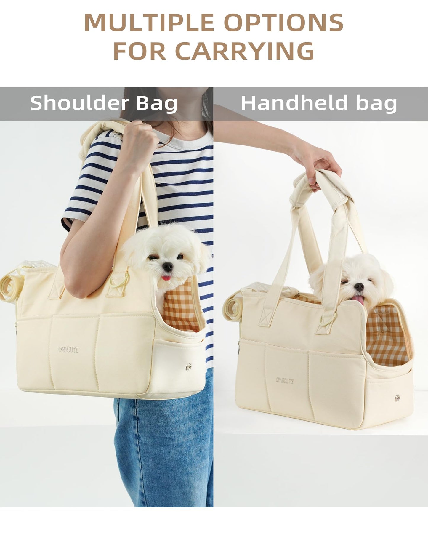 ONECUTE Dog Purse Carrier for Small Dogs Rabbit Bag