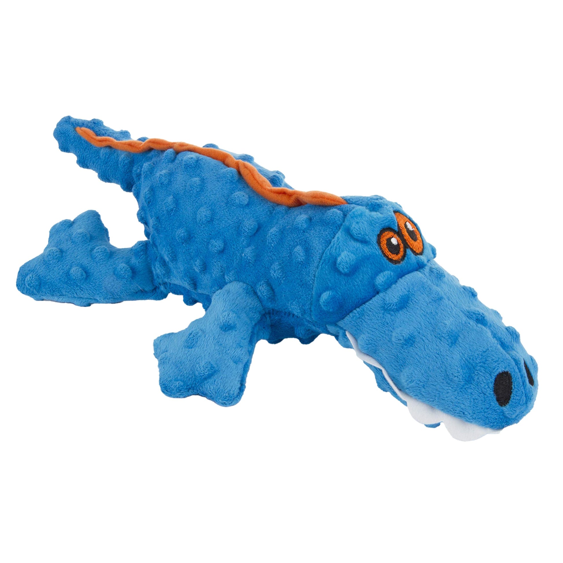goDog Gators Squeaky Plush Dog Toy with Chew Guard Technology, Plush