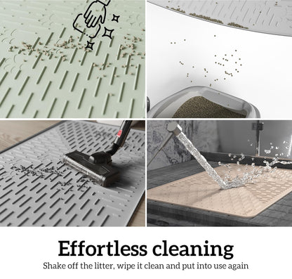 OHMO Cat Litter Mat XXL Trapping Mat Silicone Rubber 37.5x25.2 Mat