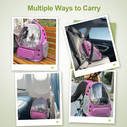 Cawypety Expandable Cat Backpack,Cat Bubble Backpack Carrier