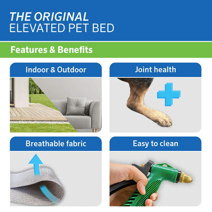 Coolaroo Original Elevated Dog Bed Breathable Off-The-Ground Pet Bed