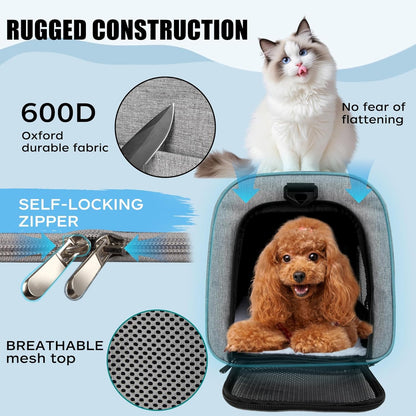 Yipincover Cat Carrier, Soft-Sided Airline Approved Pet Carrier