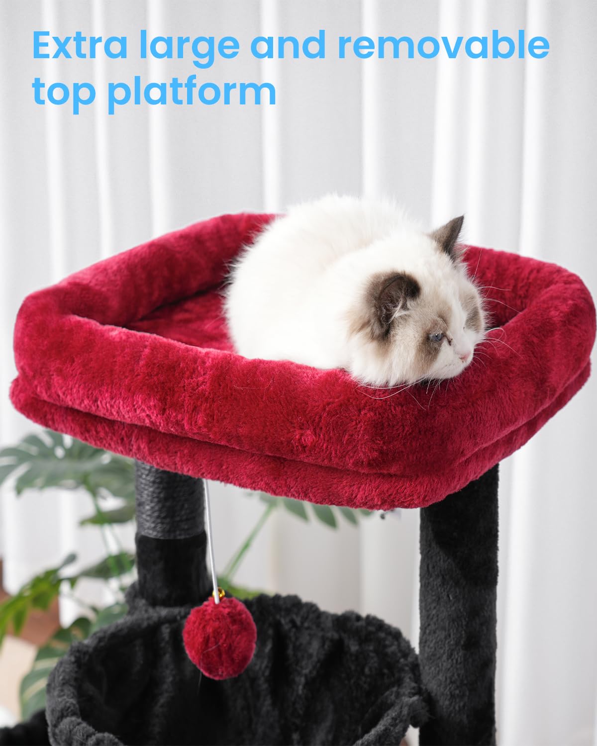 Hey-brother Gothic Cat Tree, Cat Tower for Indoor Cats, Cat House