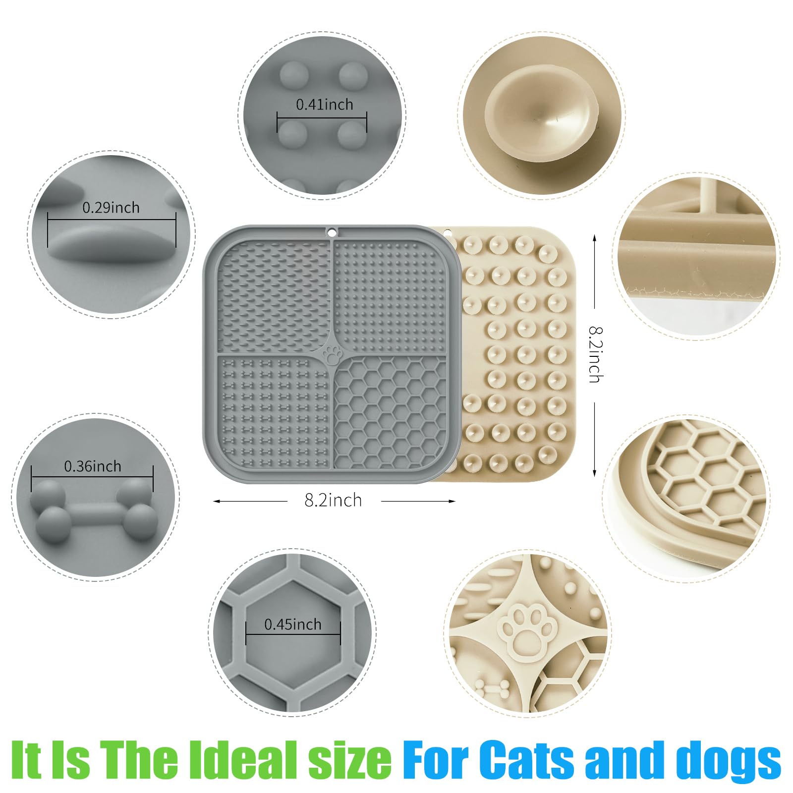Lick Mat for Dogs, Lick Pad with Suction Cups for Dog Anxiety Mat