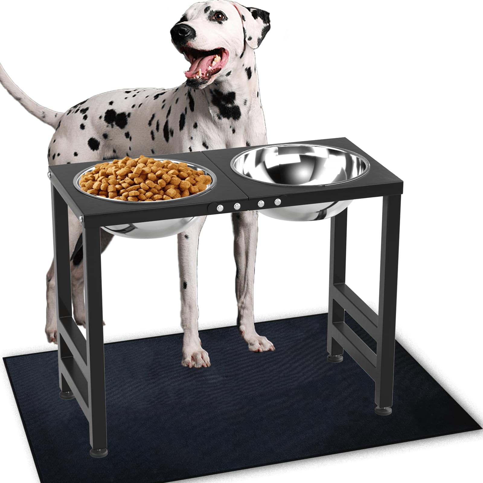 Metal Elevated Dog Bowls for Large Extral Large Breed Raised Dog Bowl