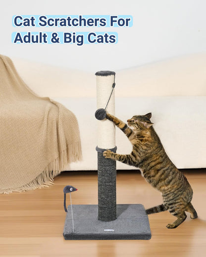 Happi N Pets 29.5" Tall Cat Scratching Post, Cat Scratcher Scratcher