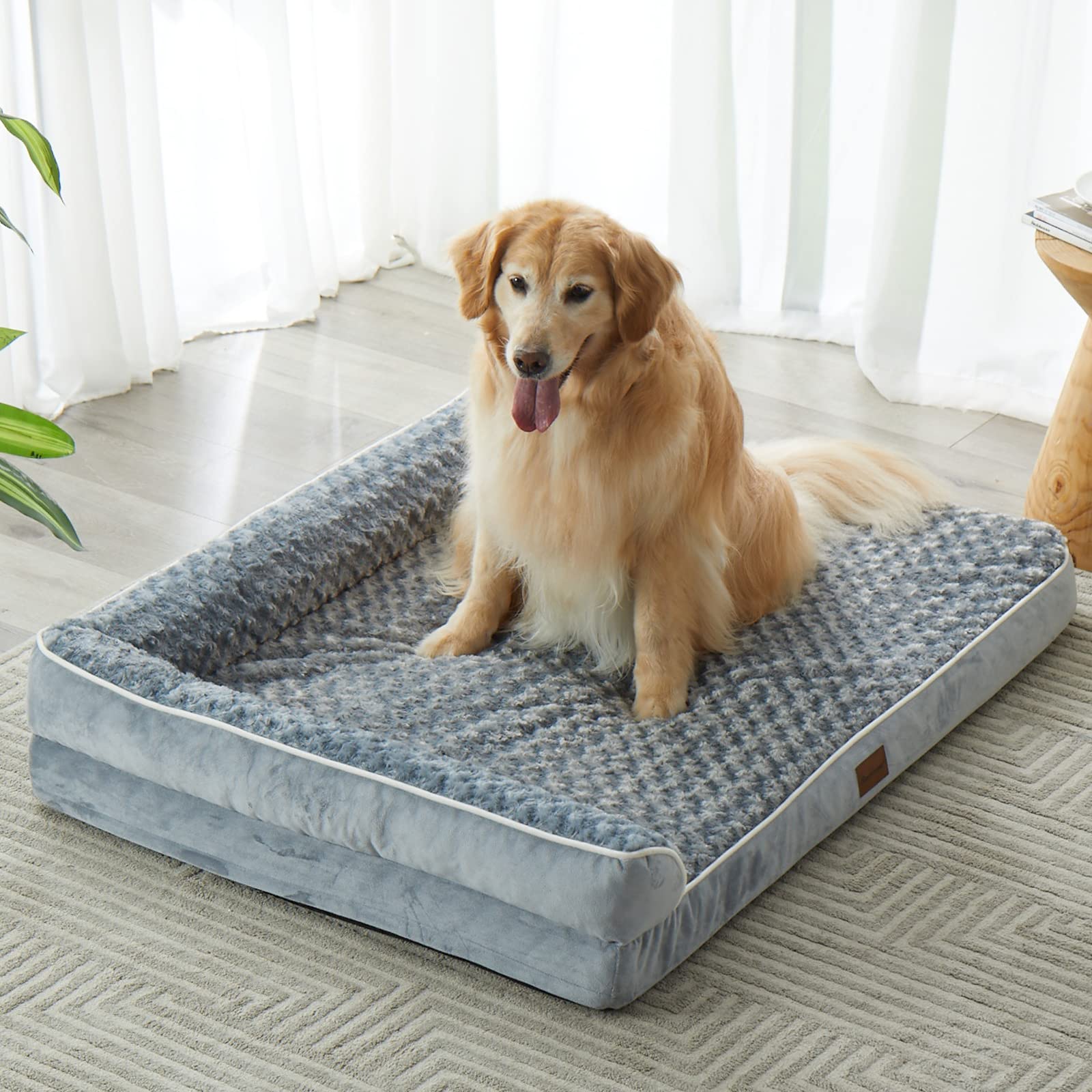 BFPETHOME Orthopedic Dog Beds for Large Dogs-Waterproof Sofa Dog Bed