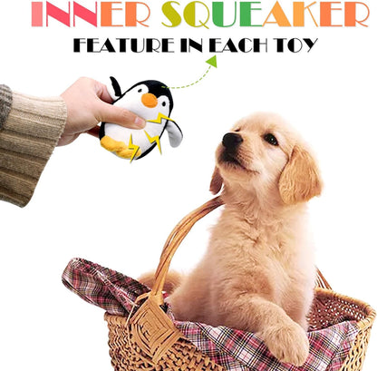 SHARLOVY Dog Squeaky Toys for Small Dogs,Stuffed Animal Puppy Plush