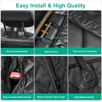 ANOSOSPECIAL Dog Car Seat Cover for Back Seat Cover,Non Stick Fur Seat