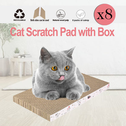 8 Packs in 1 Cat Scratch Pad, Cat Scratcher