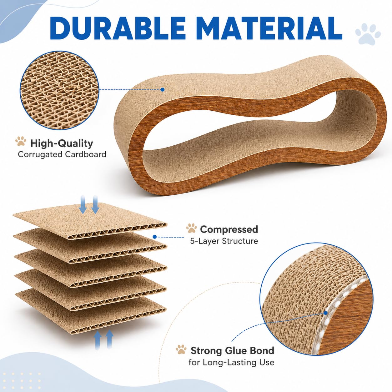 Simple Delxue Cat Scratcher, 1 Cat Scratching Board, Cat Board