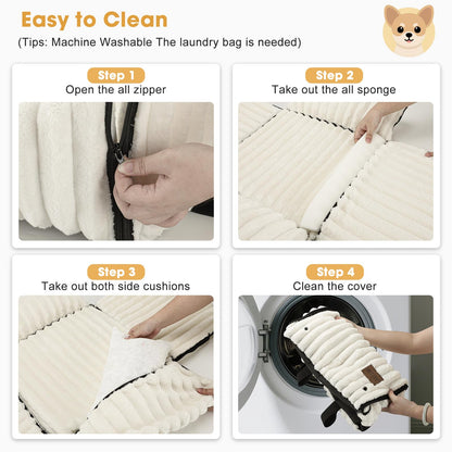MIXJOY 6-in-1 Dog Car Seat for Small/Medium Dogs up Seat