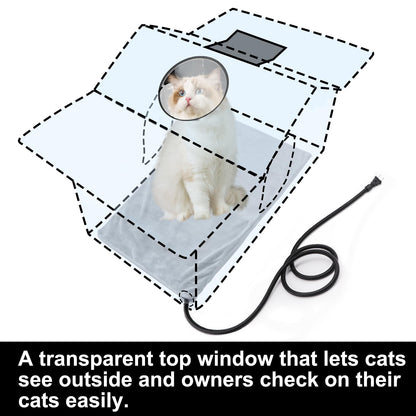 Texsens Heated Cat House for Outside Weatherproof Large Outdoor House