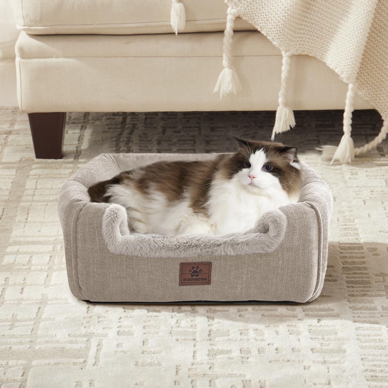 Cat Bed for Indoor Cats Cat House Cats Tent with Removable Bed