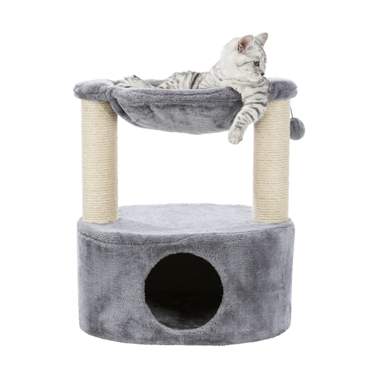 Trixie Baza Grande 24-in Cat Tree, Two Sisal Scratching Posts, Toy