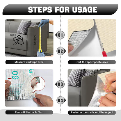 x15.8" Anti Cat Scratch Couch Furniture Protector, Adhesive Furniture